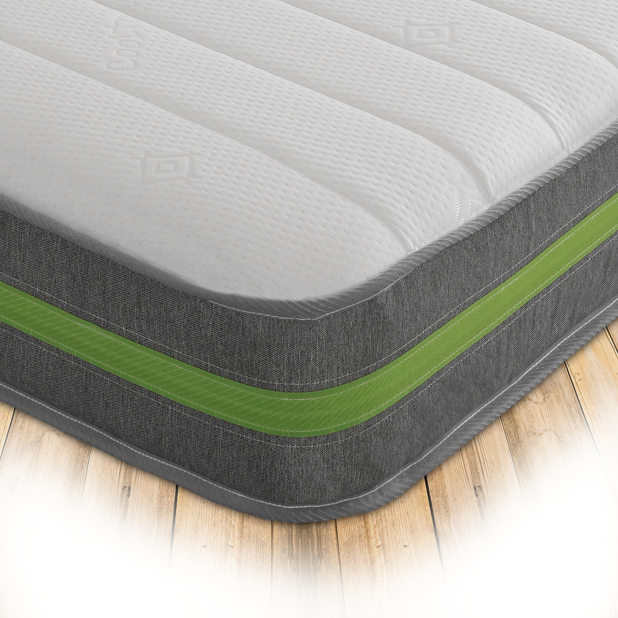 Starlight Beds Horizon Harmony Grey Sprung Hybrid EU Small Single Mattress