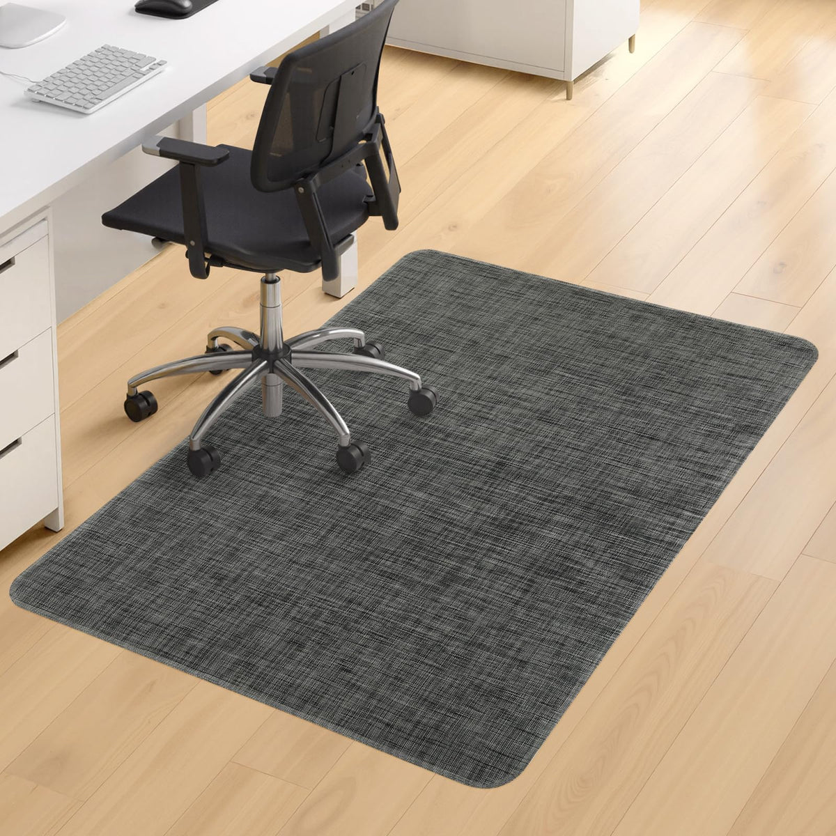 BesWin Office Chair Mat for Hardwood Floors, 90x120cm Non-Slip Hard Floor Protector Mat for Office Chair