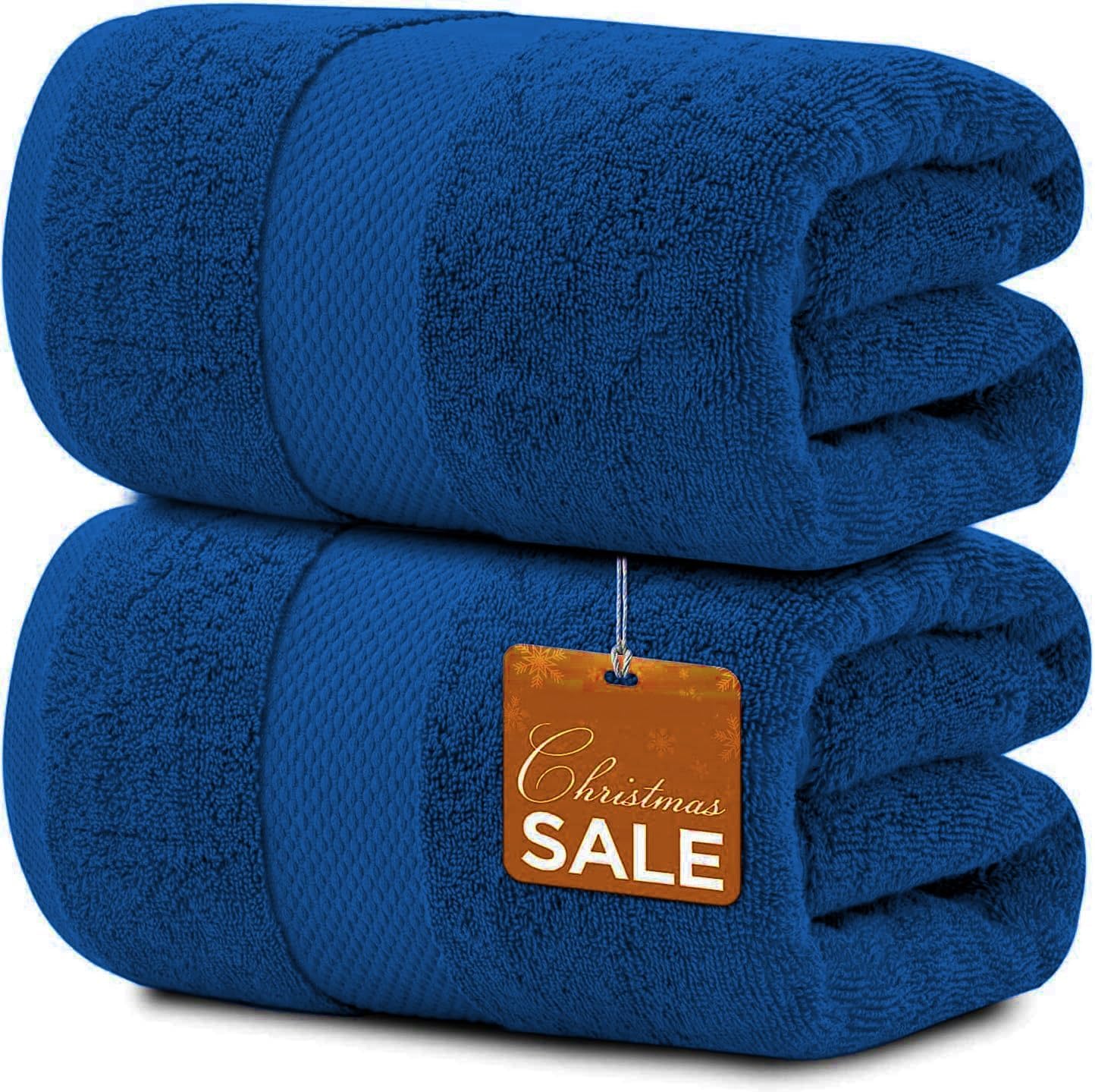 SBZ 2 Pack Extra Large Jumbo Bath Sheet 100% Egyptian Cotton Super Soft Luxury Premium Quality Towels 600-GSM Quick Dry Highly Absorbent 100 x 200 cm