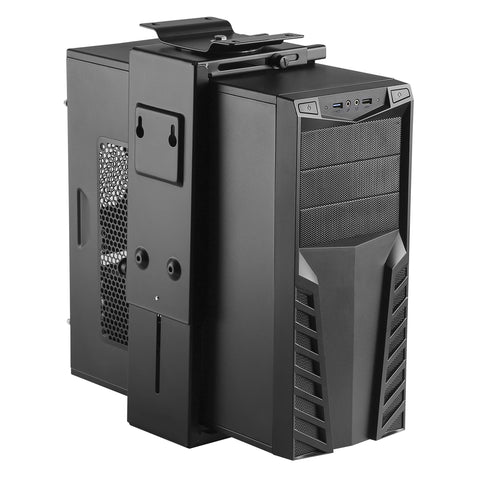 HumanCentric Adjustable Under Desk Computer Mount & Wall Mount, CPU Holder