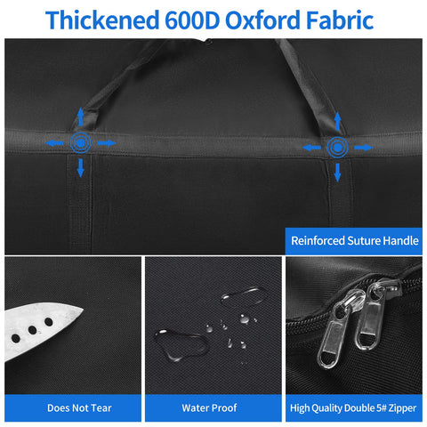 WAORZMK 100L Extra Large Moving Bags Heavy Duty Clothes Storage Bags 4 Pack