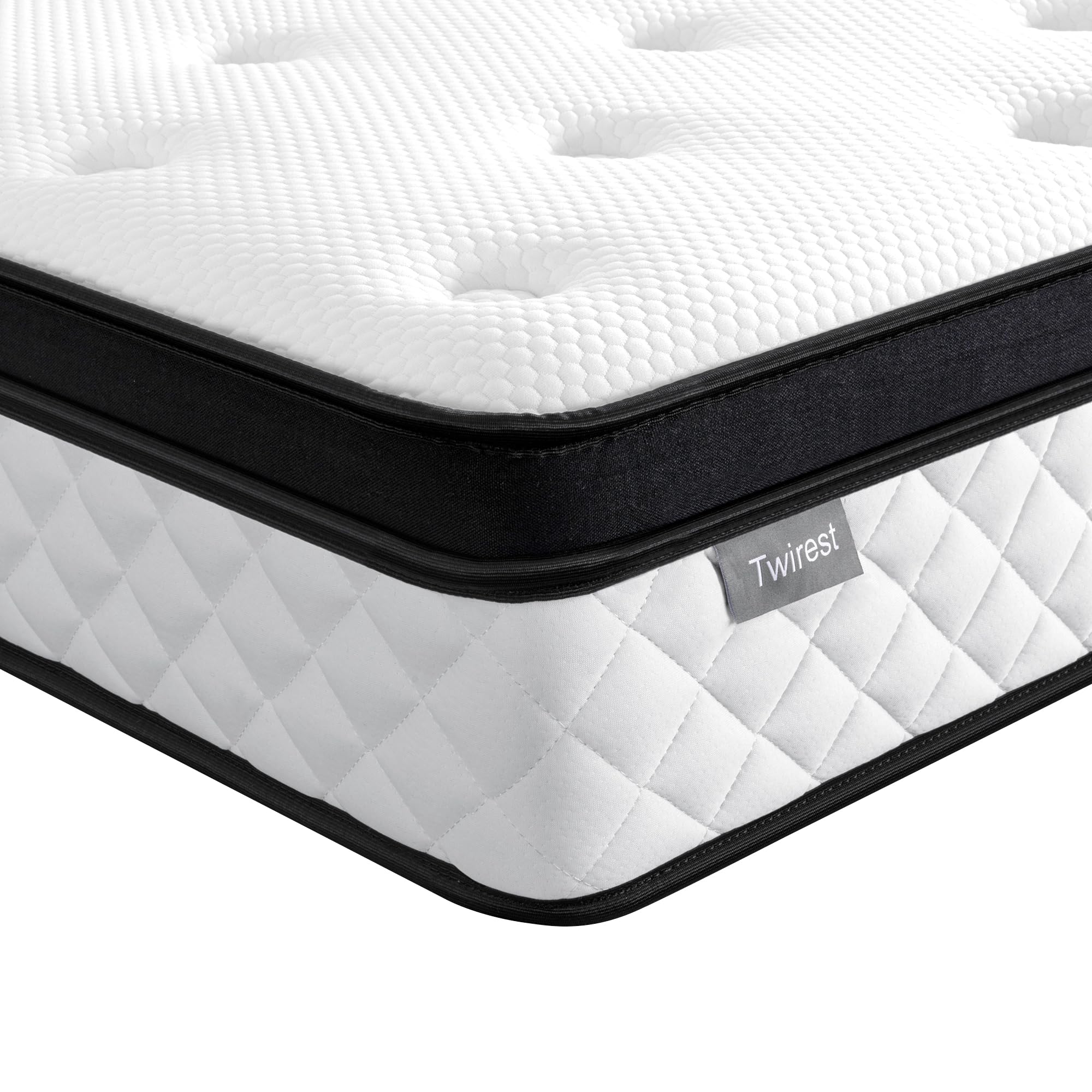 Twirest Small Double Mattress,Hybrid Mattress 120x190x22cm Pocket Sprung