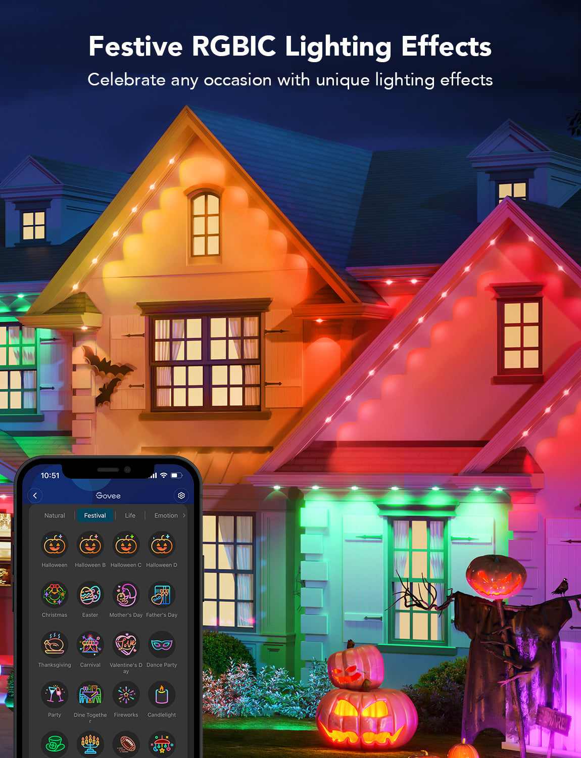 GOVEE RGBIC PERM OUTDOOR LIGHTS 30M IP67
