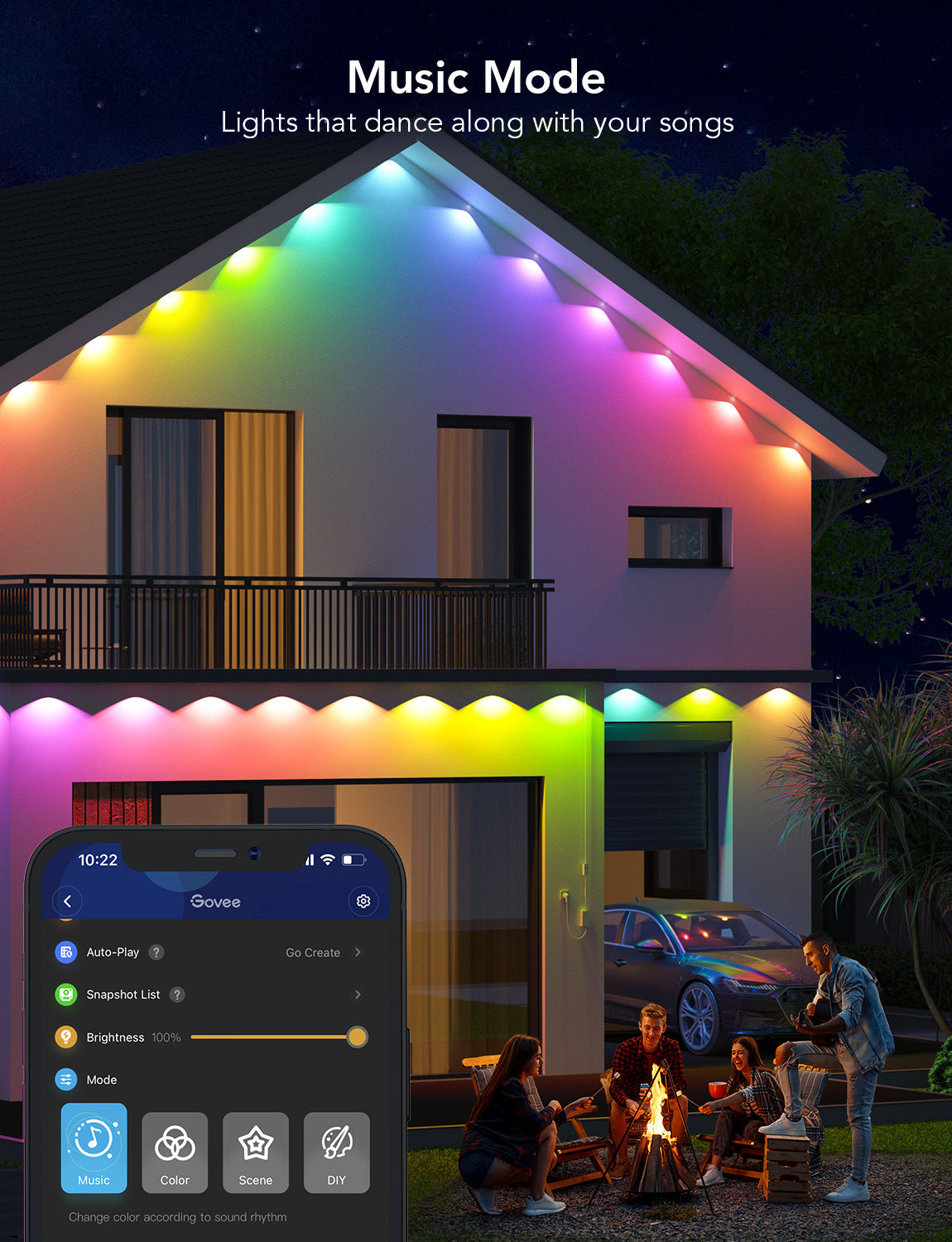 GOVEE RGBIC PERM OUTDOOR LIGHTS 30M IP67