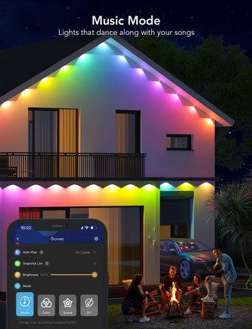 GOVEE RGBIC PERM OUTDOOR LIGHTS 30M IP67