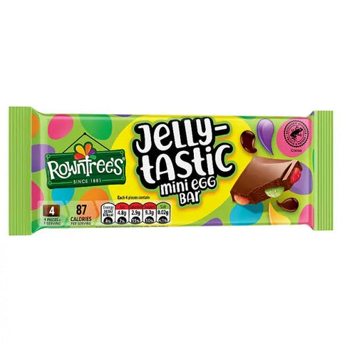 Rowntree's Jelly-Tastic Mini Egg Chocolate Sharing Bar 100g (Case of 18)
