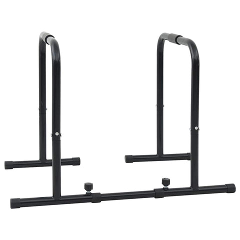 vidaXL Dip Bar Manual Black 116 x 66 x 74.5 cm Powder-Coated Steel