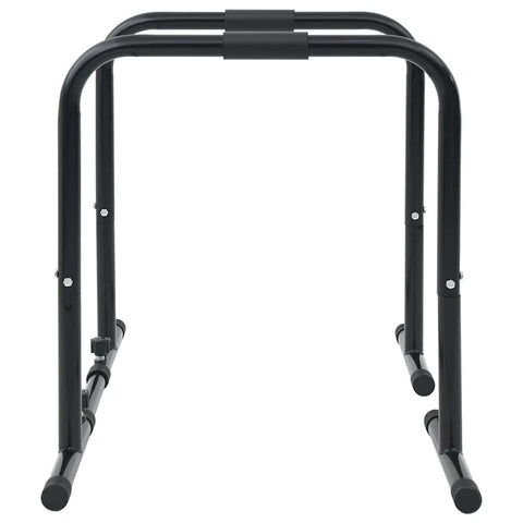 vidaXL Dip Bar Manual Black 116 x 66 x 74.5 cm Powder-Coated Steel