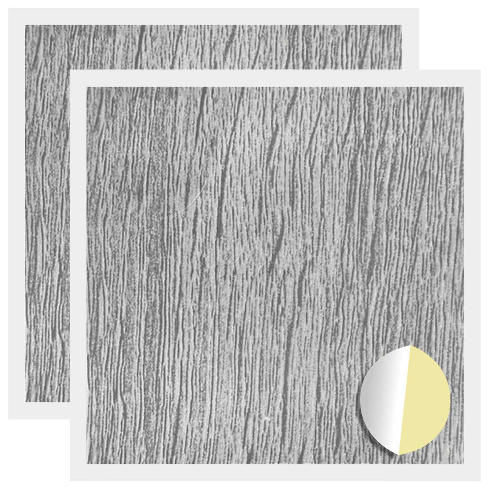 vidaXL Self-adhesive Screw Cover 2 pcs Grey Sonoma Ø 20 x 0.5 mm
