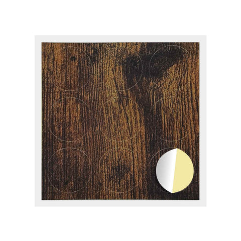 vidaXL Self-adhesive Screw Cover 12 pcs Smoked Oak Ø 20 x 0.5 mm