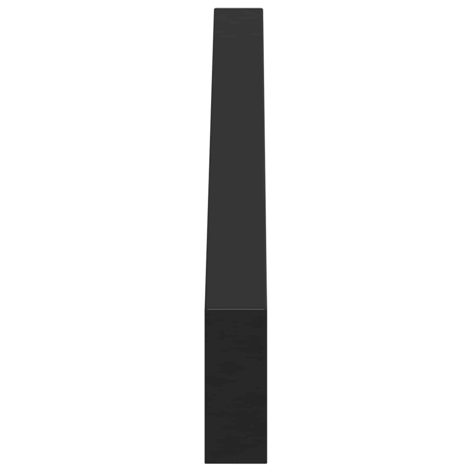 vidaXL Furniture Feet 12 pcs Black 796 x 40.5 x 100 mm Iron
