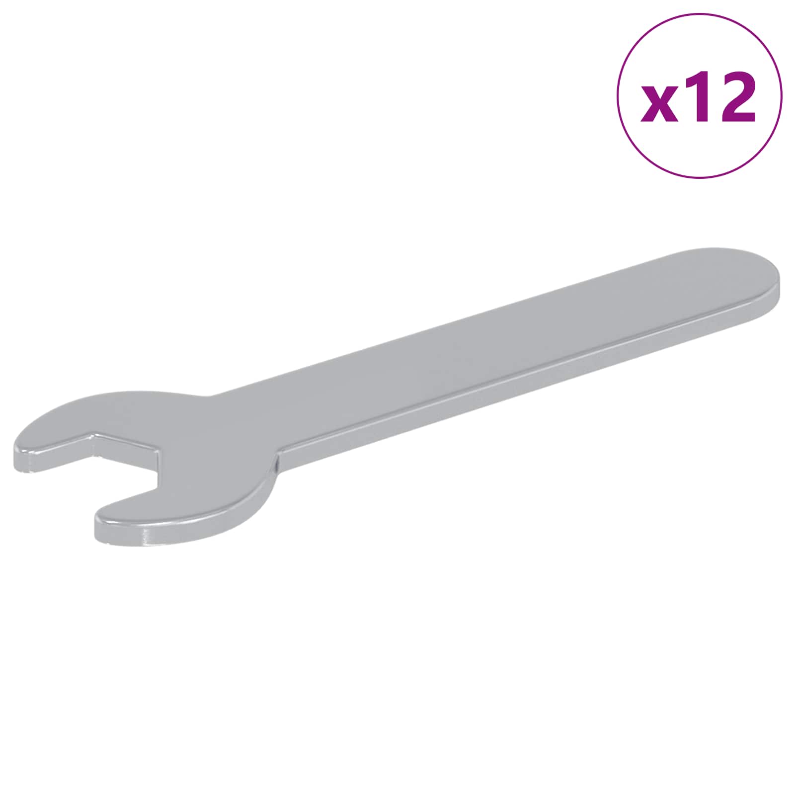 vidaXL Spanner 12 pcs Silver 10 mm Iron