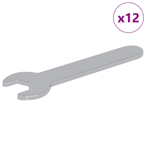vidaXL Spanner 12 pcs Silver 10 mm Iron