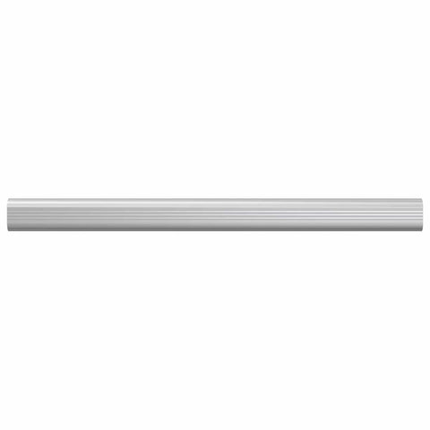 vidaXL Closet Rod 12 pcs Silver 371.5 x 15 x 29 mm Aluminium Alloy
