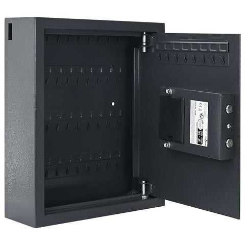 vidaXL Digital Safe with Lock Dark grey 30 x 10 x 36.5 cm Steel