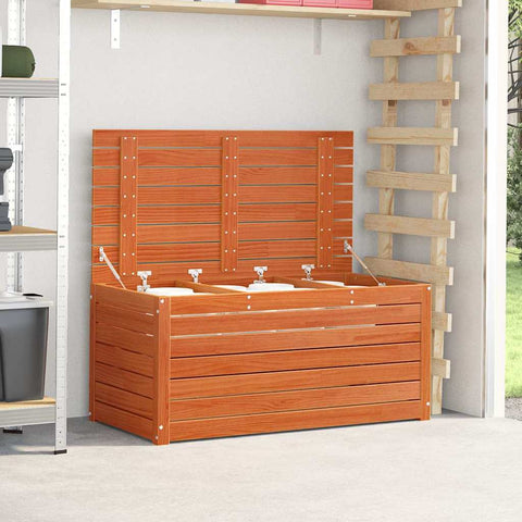 vidaXL Storage Box Wax Brown 101 x 50.5 x 46.5 cm Engineered wood