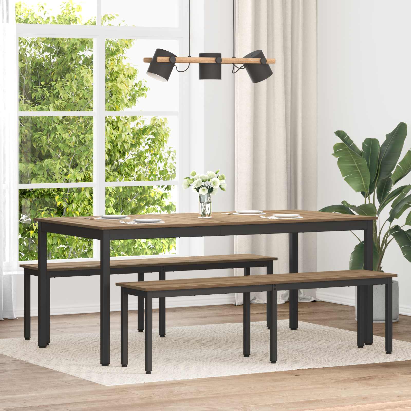 vidaXL Bench Artisian Oak 160 x 35 x 45 cm Engineered Wood