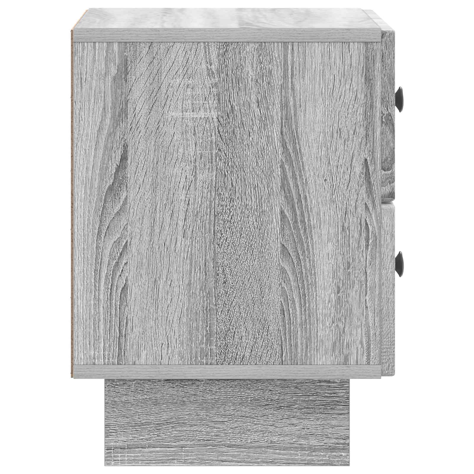 vidaXL Bedside Cabinet Grey Sonoma 43 x 34.5 x 47.5 cm Engineered Wood