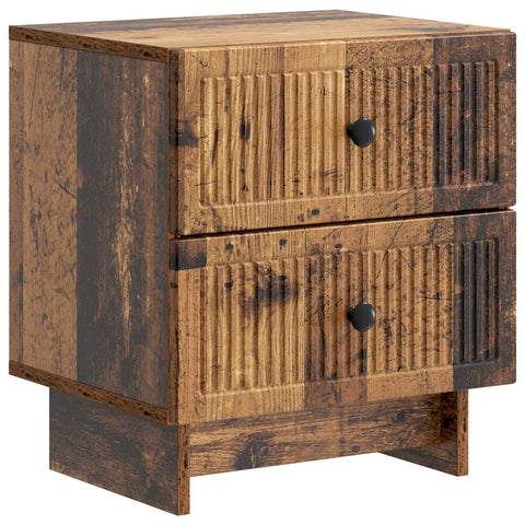 vidaXL Bedside Cabinet Old Wood 43 x 34.5 x 47.5 cm Engineered Wood