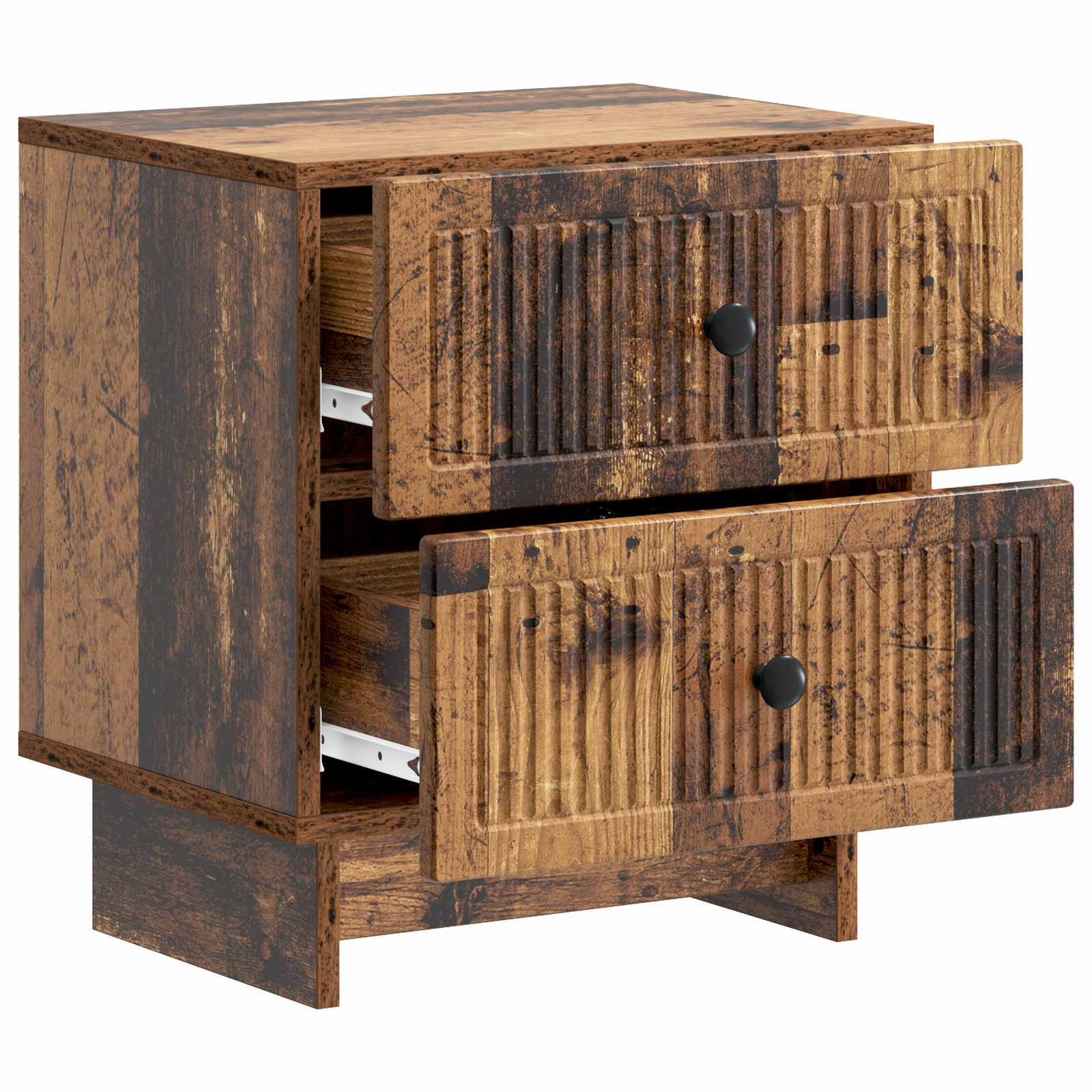 vidaXL Bedside Cabinet Old Wood 43 x 34.5 x 47.5 cm Engineered Wood