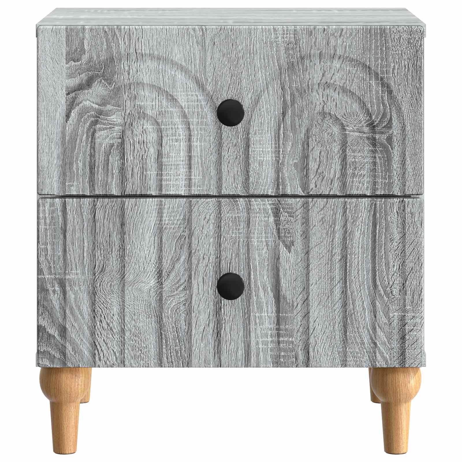 vidaXL Bedside Cabinet Grey Sonoma 43 x 34.5 x 48 cm Engineered Wood