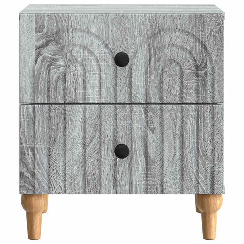 vidaXL Bedside Cabinet Grey Sonoma 43 x 34.5 x 48 cm Engineered Wood