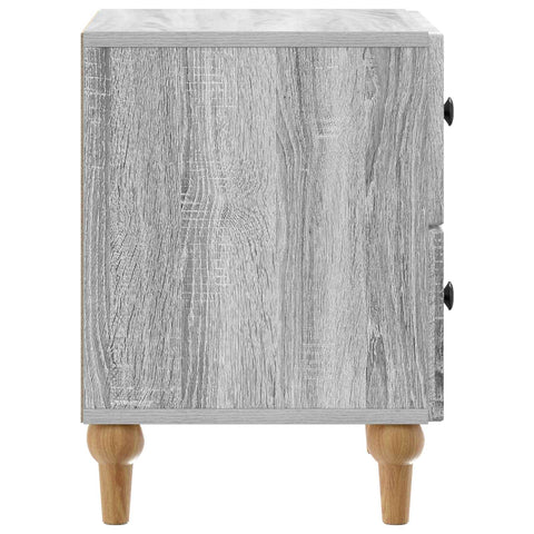 vidaXL Bedside Cabinet Grey Sonoma 43 x 34.5 x 48 cm Engineered Wood