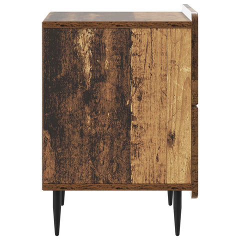 vidaXL Bedside Cabinet Old Wood 43 x 34.5 x 49.5 cm Engineered Wood