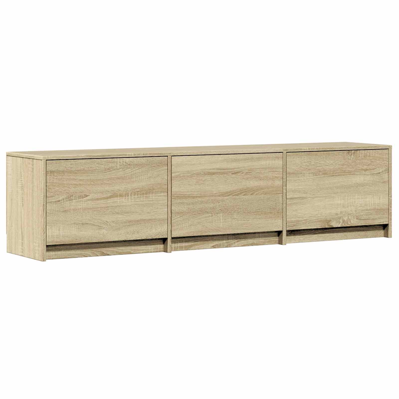 vidaXL TV Cabinet with LED Sonoma Oak 165 x 34 x 40 cm Engineered Wood