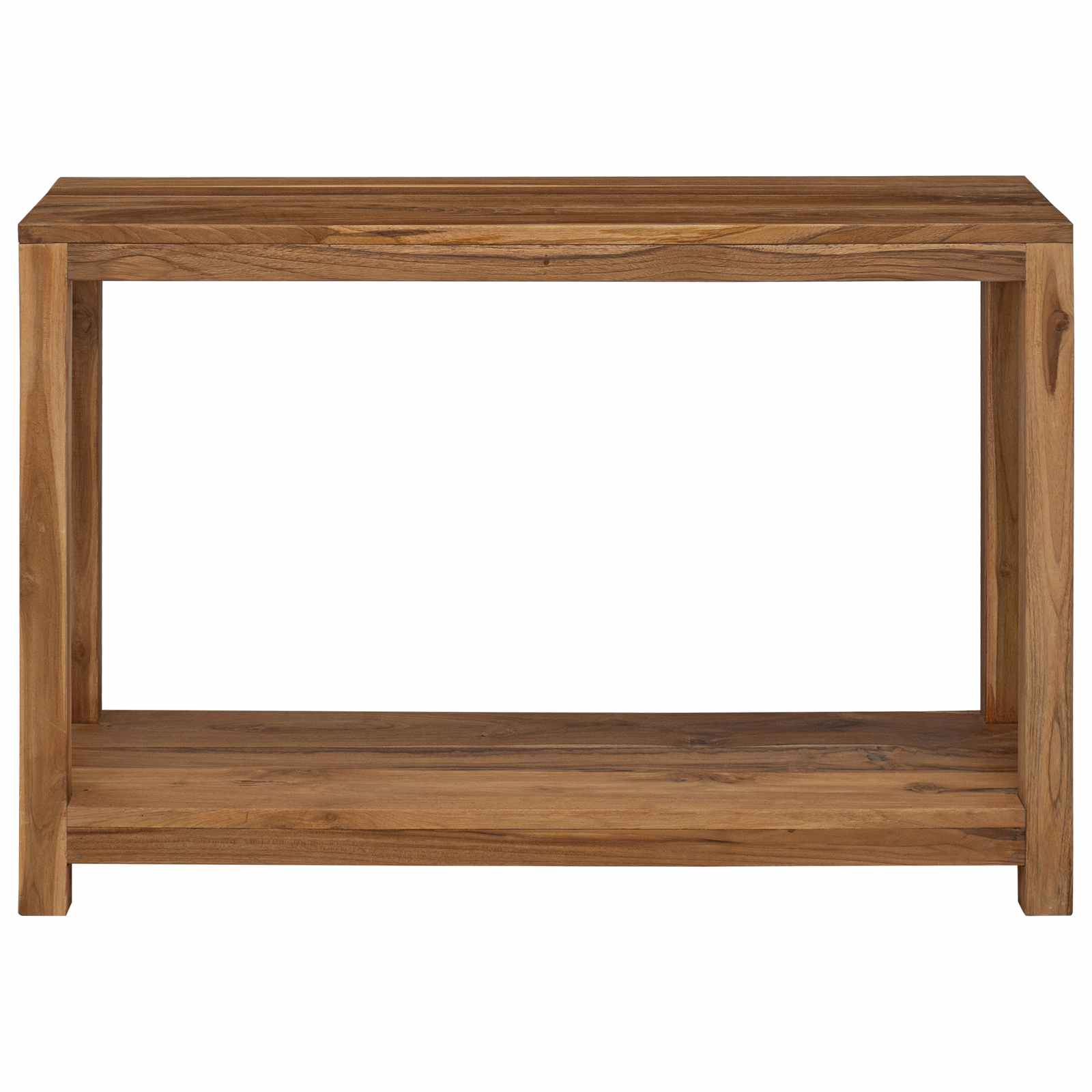 vidaXL Console Table Natural 110 x 35 x 75 cm Solid Teak Wood