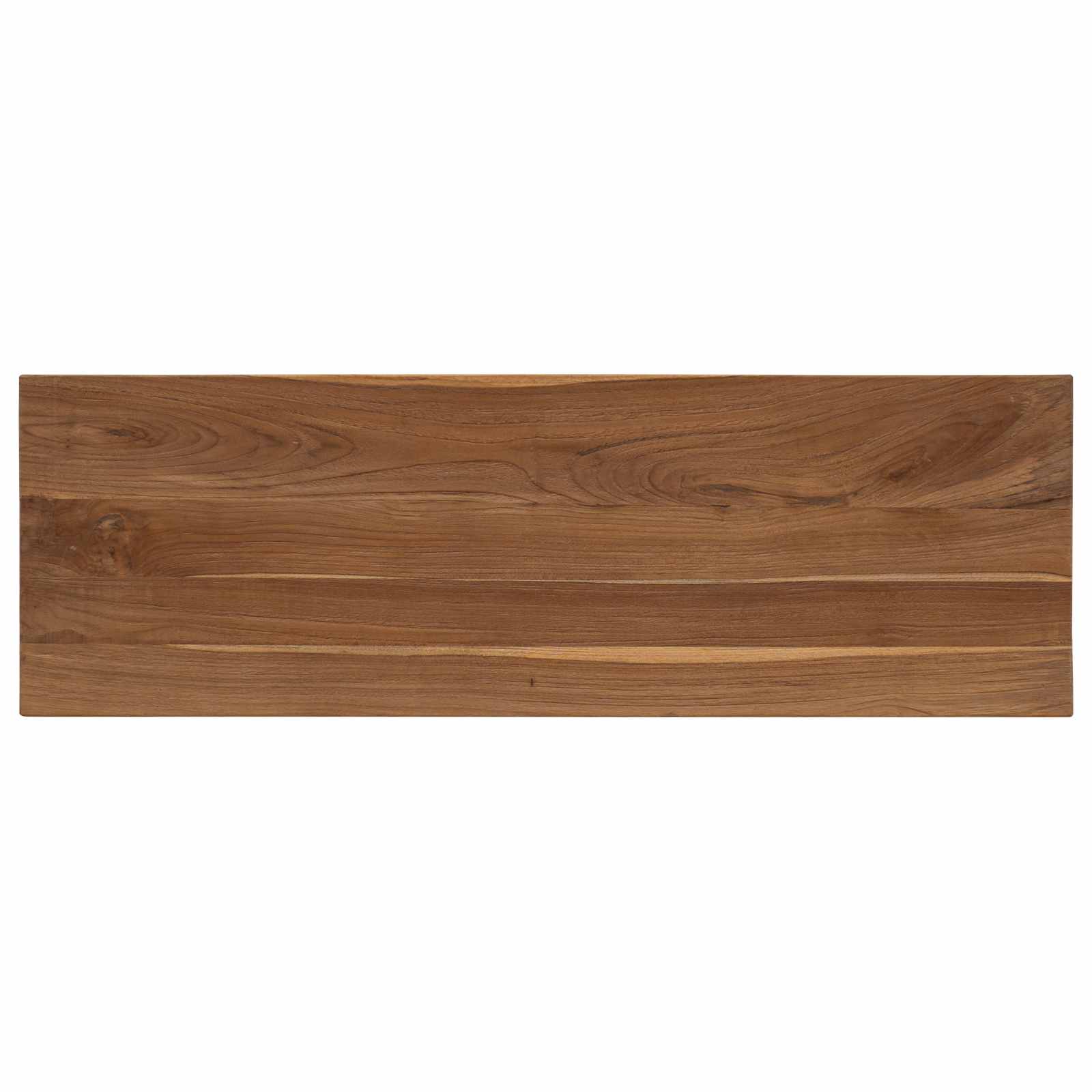 vidaXL Console Table Natural 110 x 35 x 75 cm Solid Teak Wood