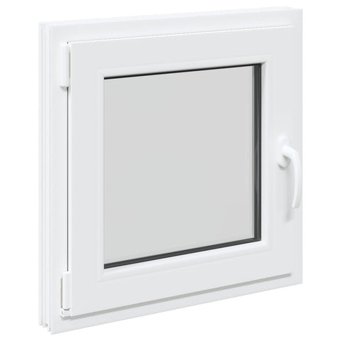 vidaXL Basement Window RISOR 60 x 60 cm PVC and Glass White