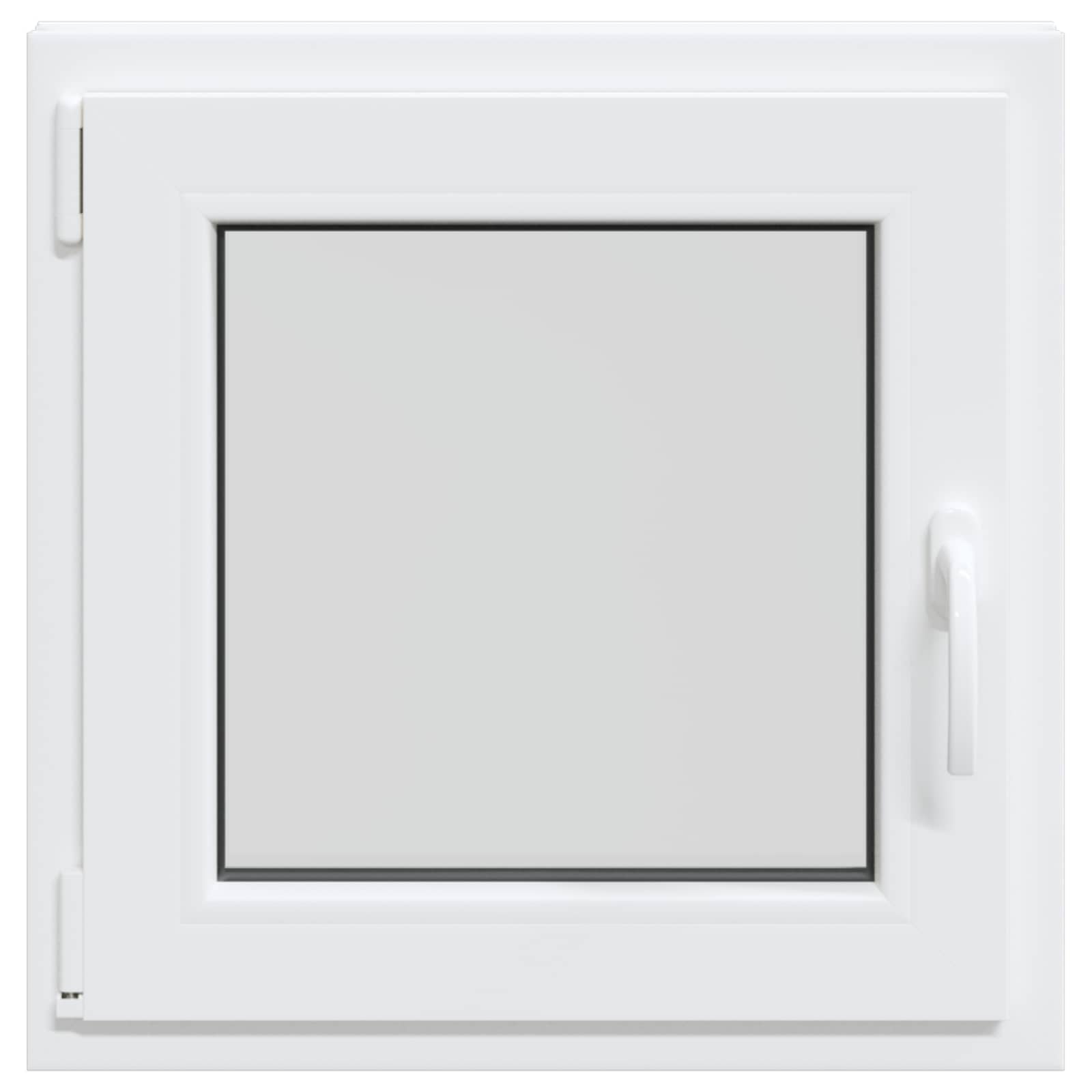 vidaXL Basement Window RISOR 60 x 60 cm PVC and Glass White