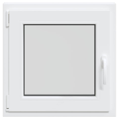 vidaXL Basement Window RISOR 60 x 60 cm PVC and Glass White