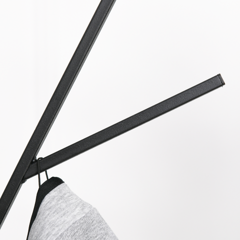 180cm Free Standing Coat Rack Metal Shelf Holder Stand Display Clothes Hat