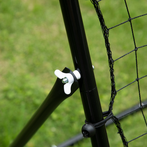 HOMCOM Rebounder Net Goal for Kids Adults Baseball Football Training Black