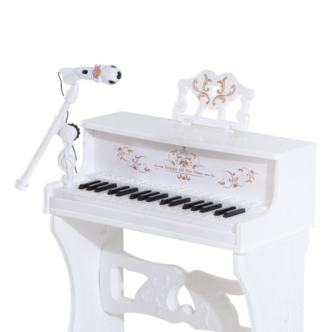 37/32 Key Kids Battery Keyboard Mini Grand Piano Stool Microphone Musical Toy