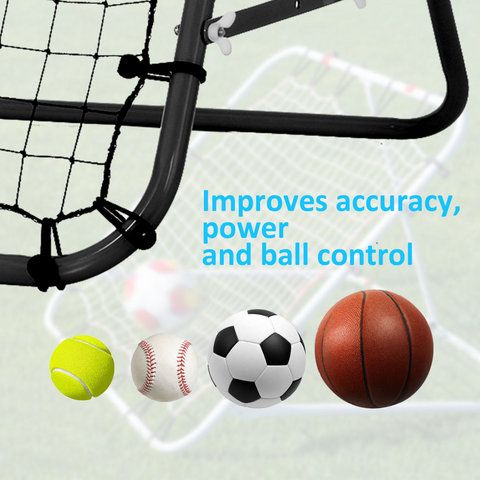 Rebounder Net Kids Adults Football Training Aid Practice Adjustable  HOMCOM