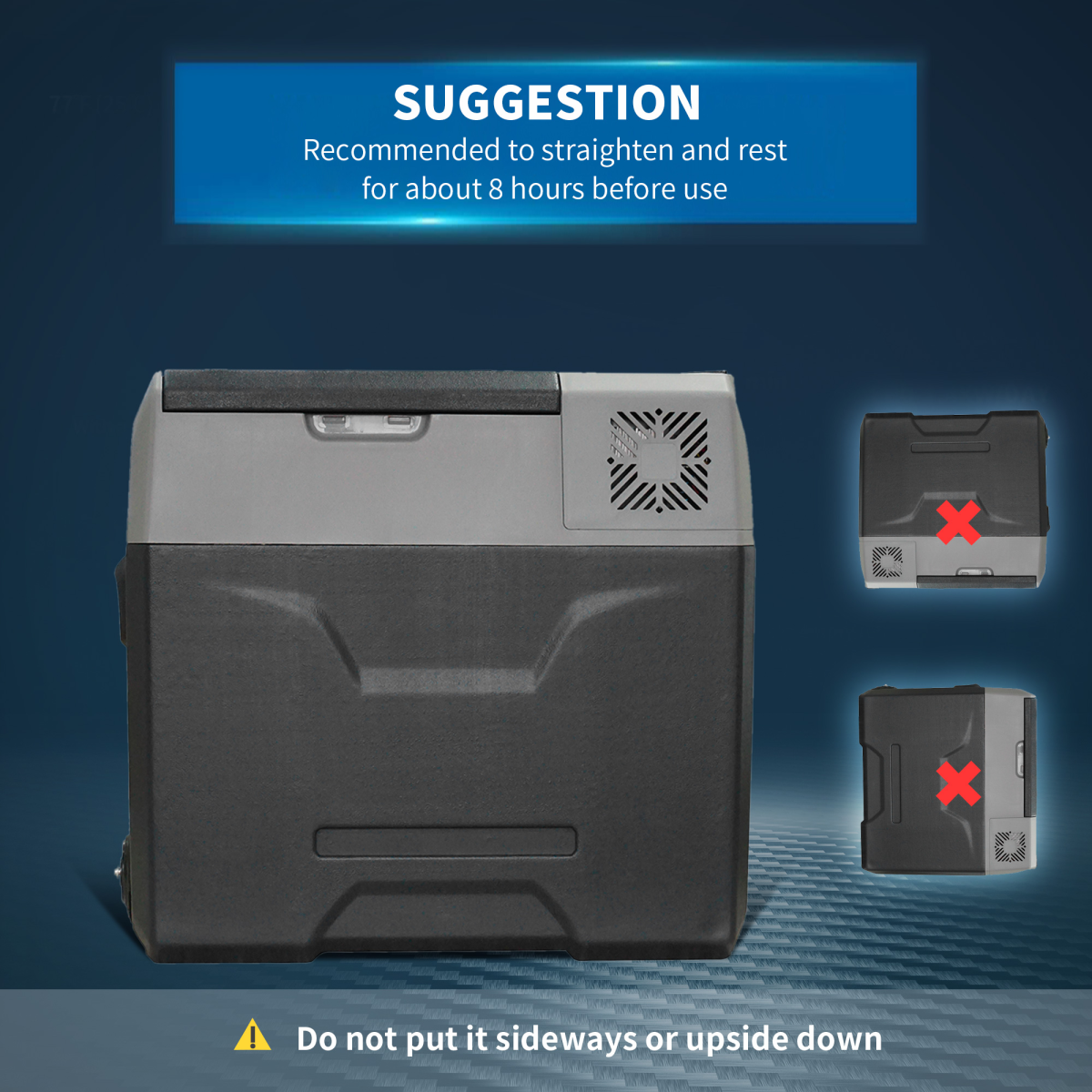Car Refrigerator, Portable 12/24V 50L Fridge Freezer, Down to -20??HOMCOM