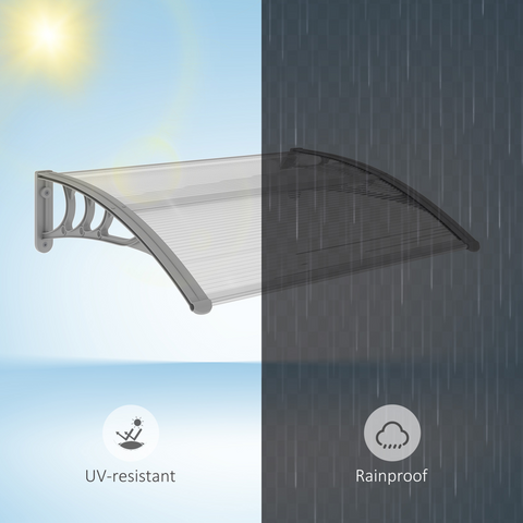 Door Canopy Awning Outdoor Window Rain Clear