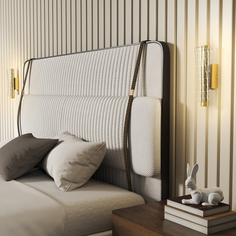 HOMCOM Led Wall Lamp 2 Pack, Modern Indoor Geometric Wall Light, Gold Tone