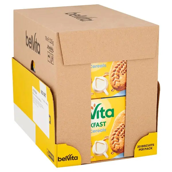 BelVita Breakfast Biscuits Milk & Cereals 5 Pack 225G (Case of 10)