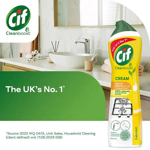 Cif Cream Cleaner Lemon 500 ml (Case of 8)