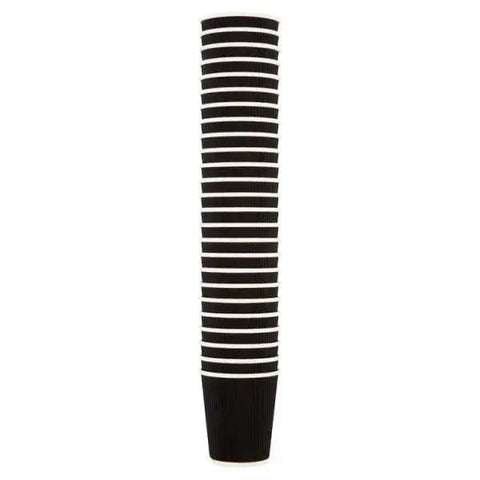 8oz Ripple Coffee Cup (Black)