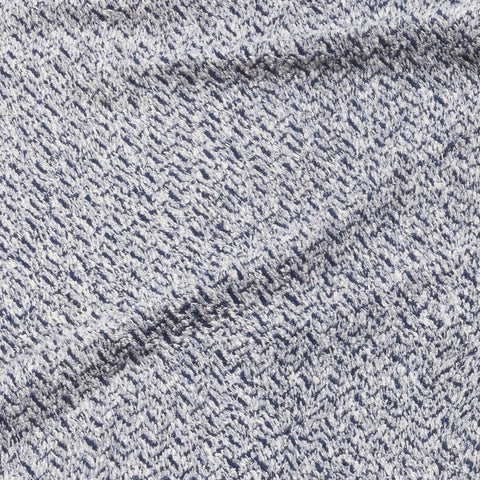 Möve Brooklyn Herringbone Guest Towel 50 x 30 cm 85% Cotton / 10% Viscose / 5% Linen Natural/Deep Sea