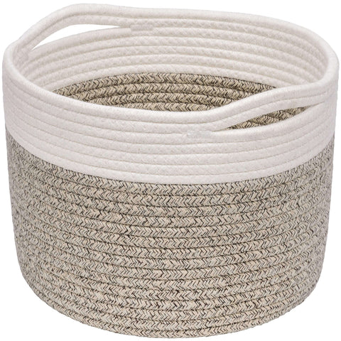 TIMEYARD Small Cotton Rope Basket Storage Basket for Shelves Toy Organiser