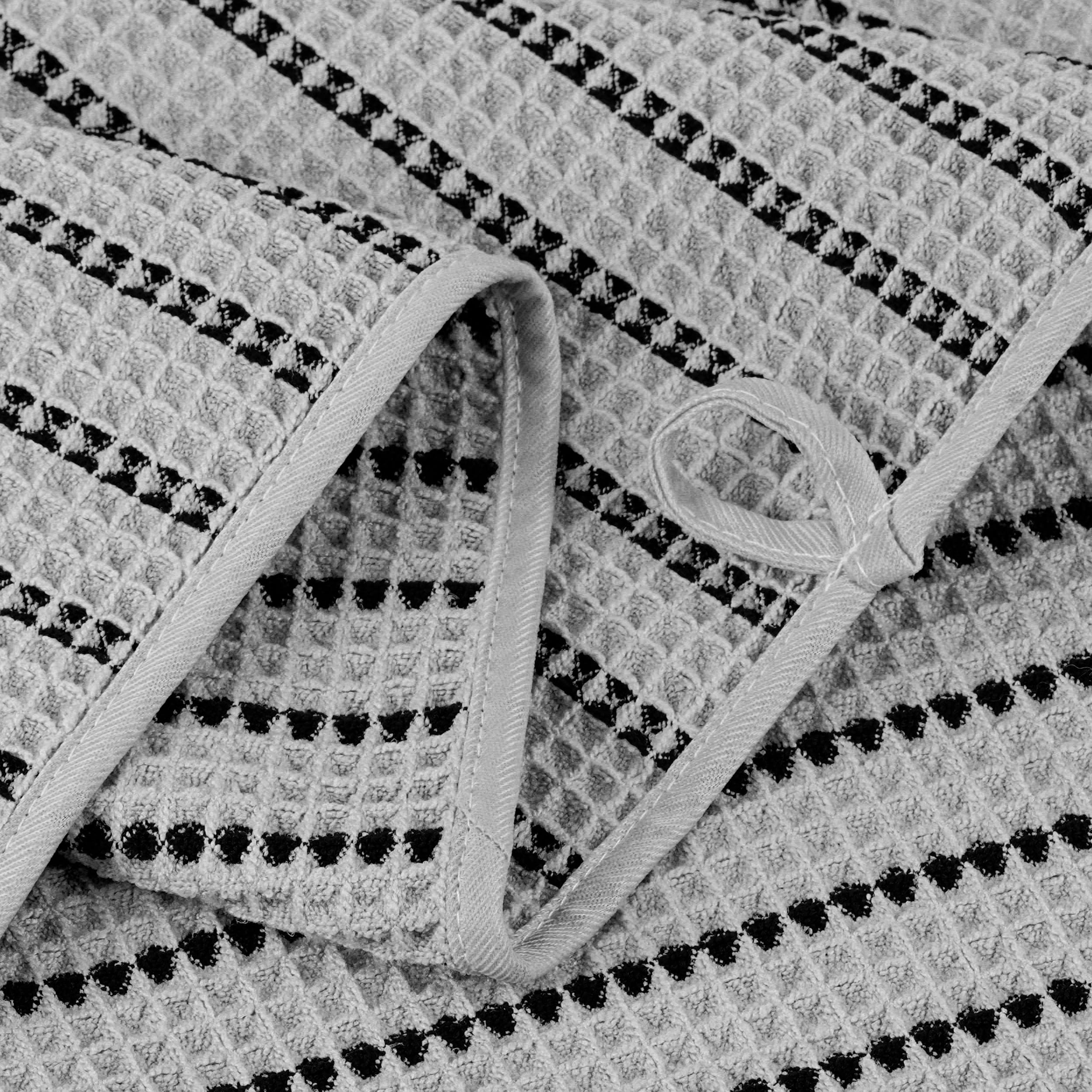 POLYTE 430 GSM Microfibre Quick Dry Waffle Bath Towel, 76.2x152.4 cm