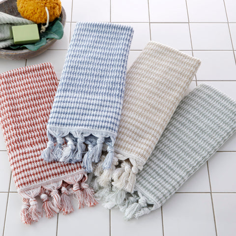 SKL Home Longborough 100% Turkish Cotton Hand Towel Set, 16x26, Sage