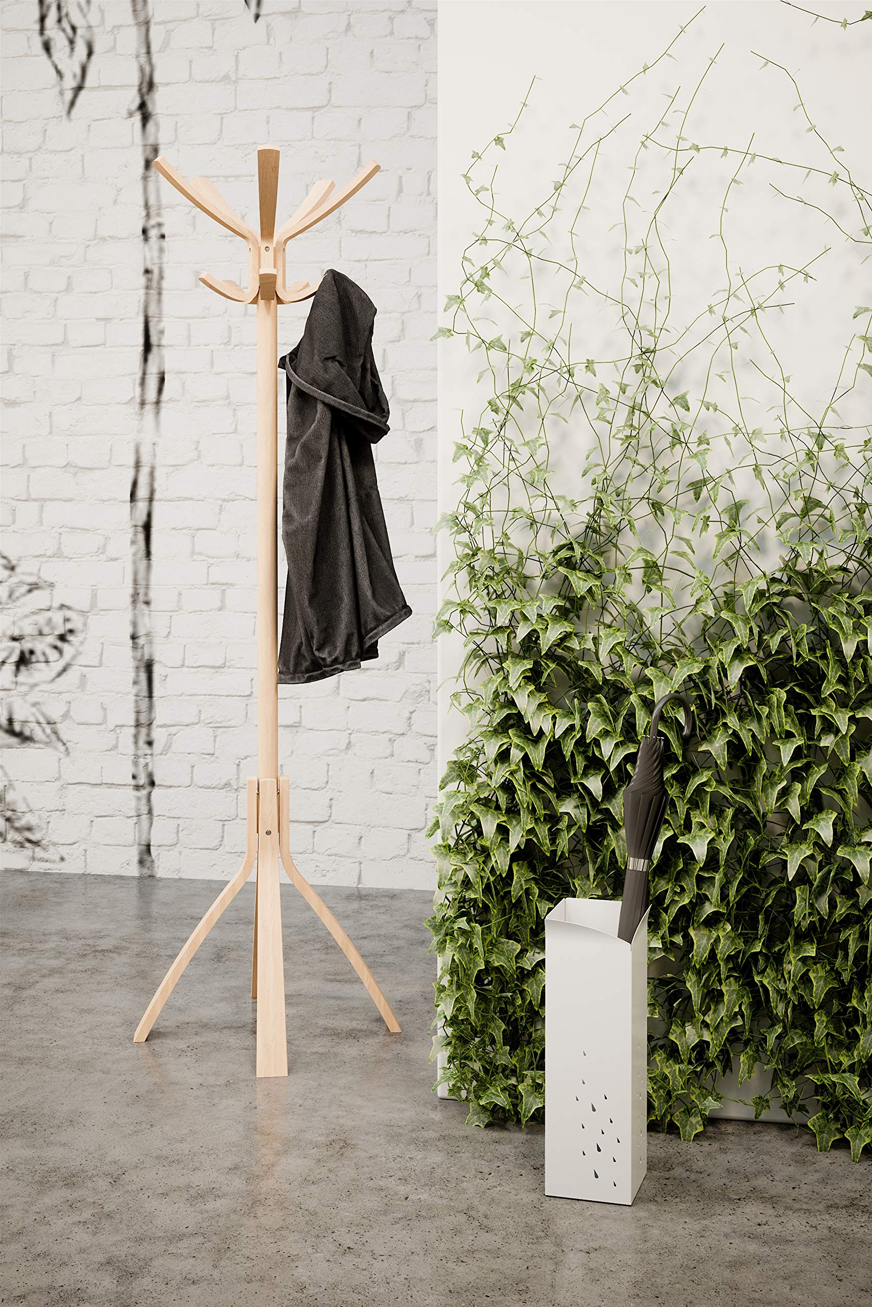 Alba Coat Stand, Light Wood, One Size, PMCAFEC