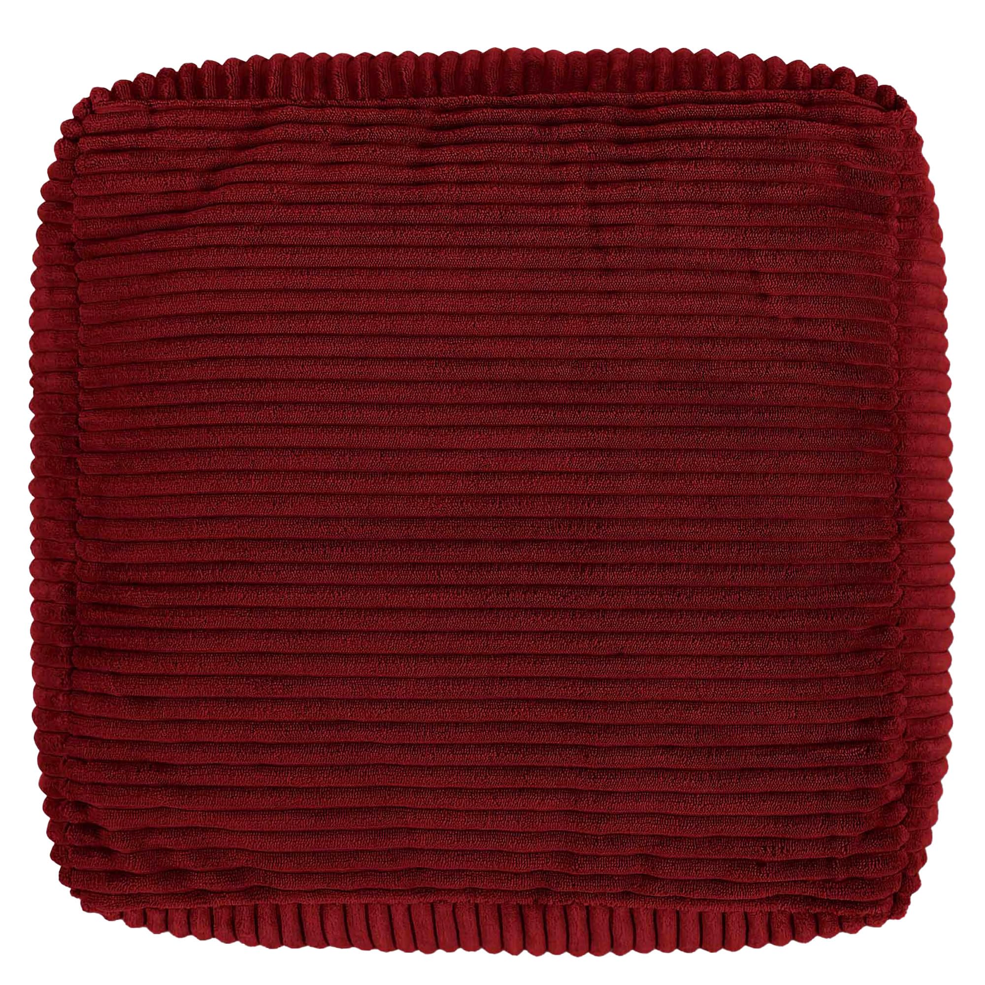 icon Amara Small Cord Bean Bag Footstool with Filling Included, Burgundy